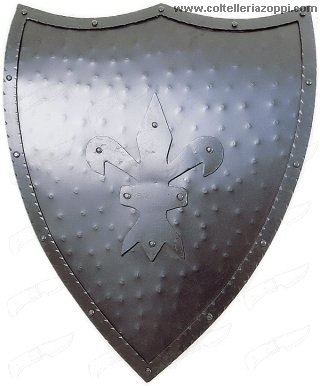 Scudo coronato con fiordaliso