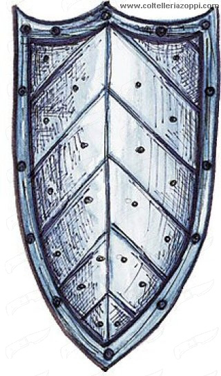 Scudo coronato scaglionato
