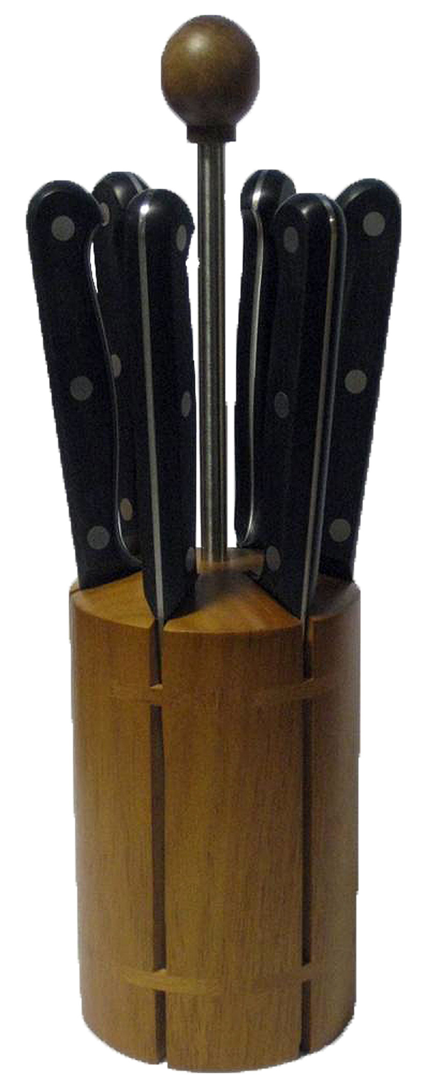 2C 305 Ceppo Coltelli da tavola lama liscia pz. 6