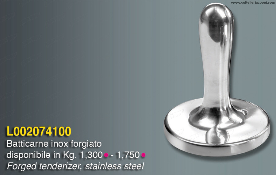 Batticarne in acciaio Inox forgiato - 1.75 Kg