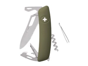 Swiza - Coltello Sh03tr AM Wavy Edge Olive (KST.0036.1050)